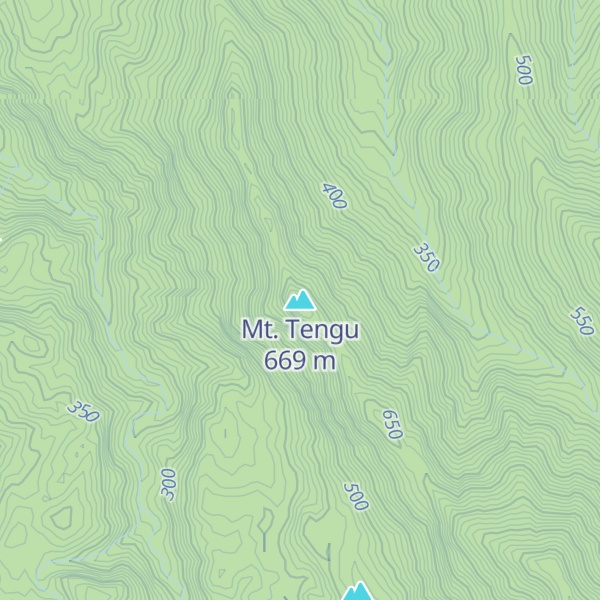 Map of Mt. Tengu
