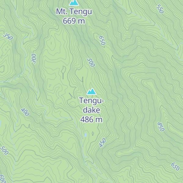 Map of Tengu-dake