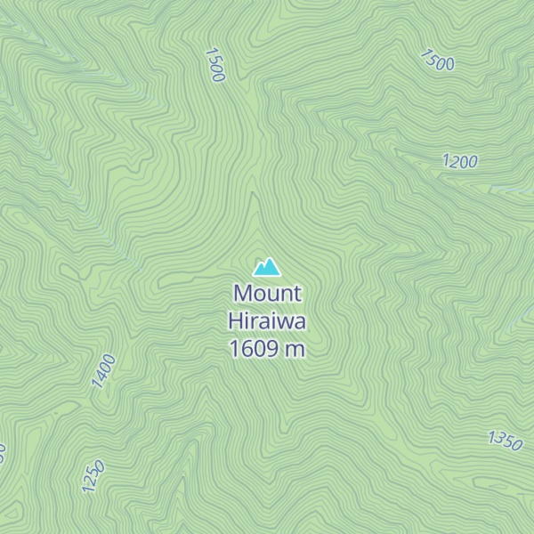 Map of Mount Hiraiwa