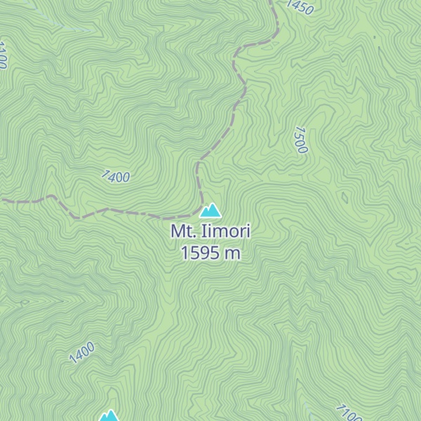 Map of Mt. Iimori