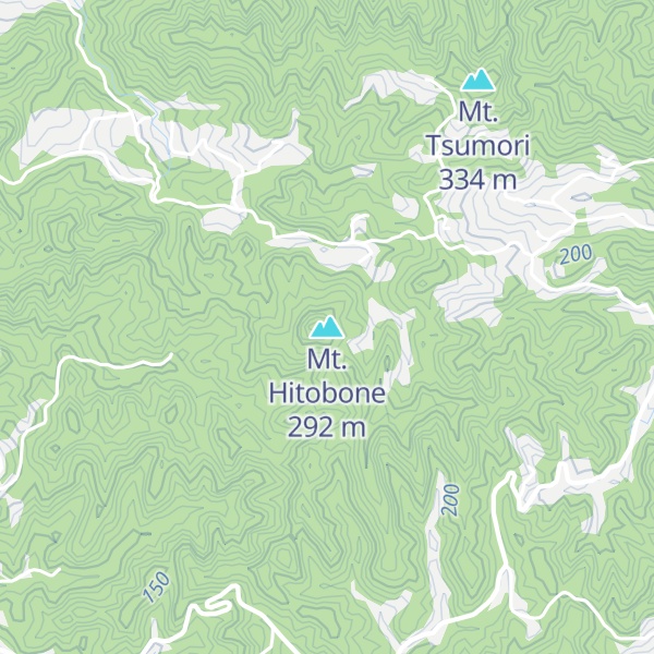Map of Mt. Hitobone