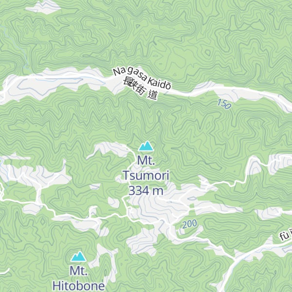 Map of Mt. Tsumori