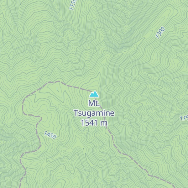Map of Mt. Tsugamine