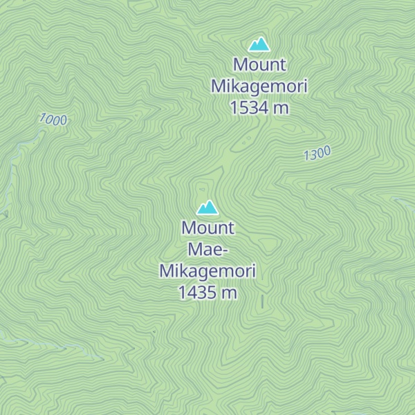 Map of Mount Mae-Mikagemori