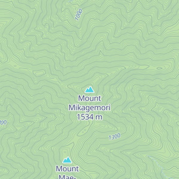 Map of Mount Mikagemori