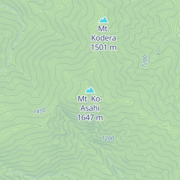 Map of Mt. Ko-Asahi