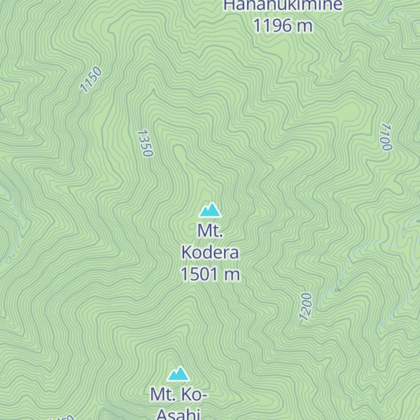 Map of Mt. Kodera