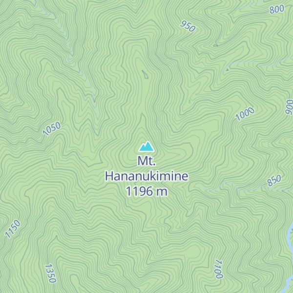 Map of Mt. Hananukimine
