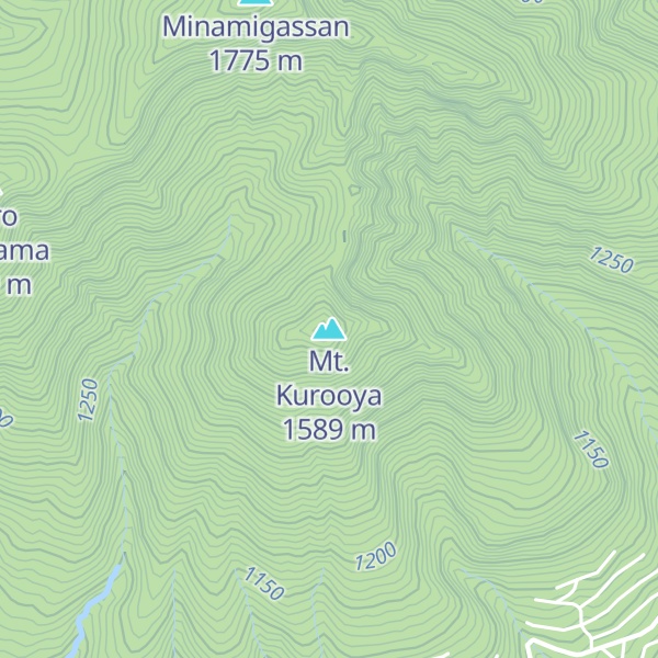 Map of Mt. Kurooya