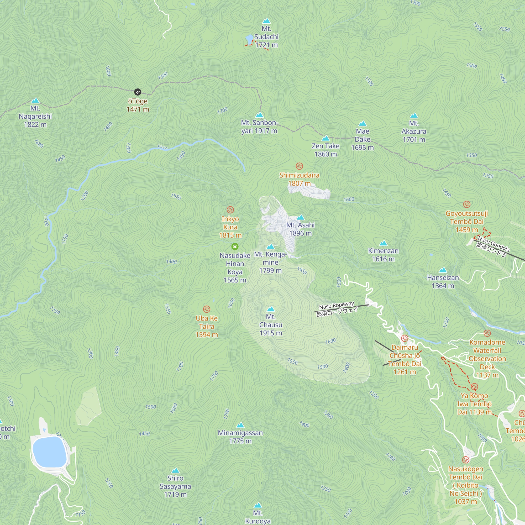 Mine No Chaya Ato Hinan Koya map