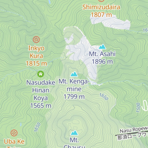 Map of Mt. Kenga-mine