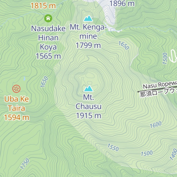 Map of Mt. Chausu