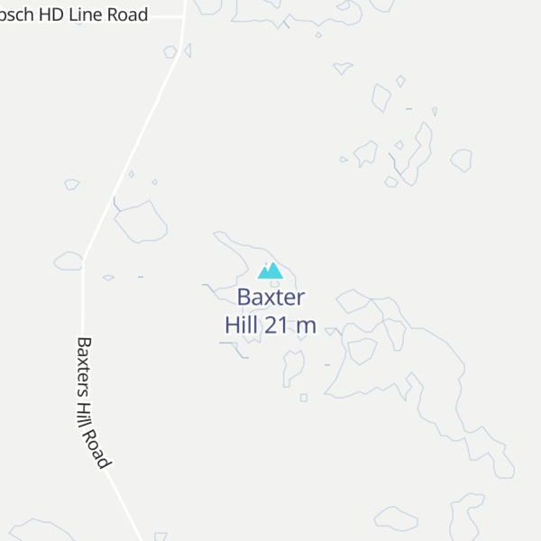 Map of Baxter Hill