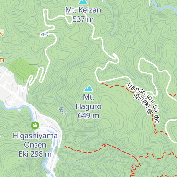 Map of Mt. Haguro