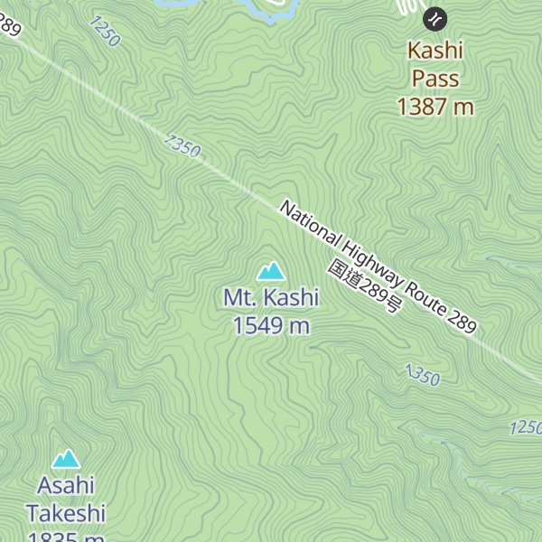 Map of Mt. Kashi