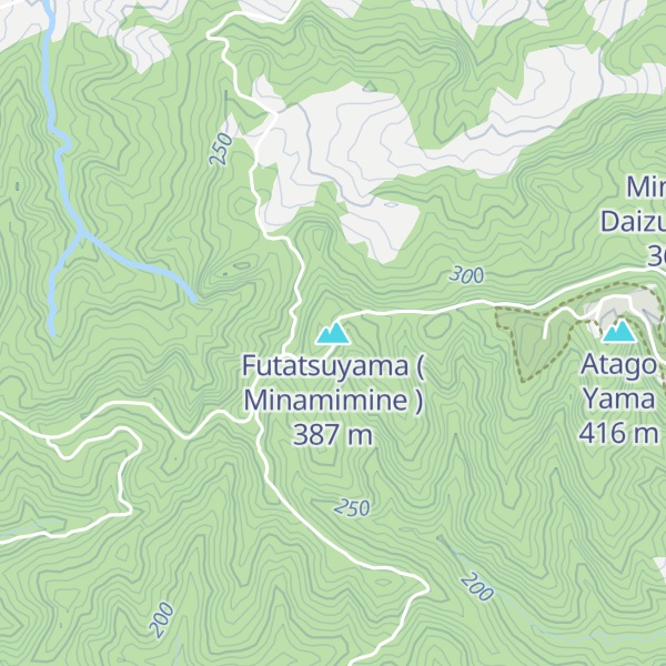 Map of Futatsuyama ( Minamimine )