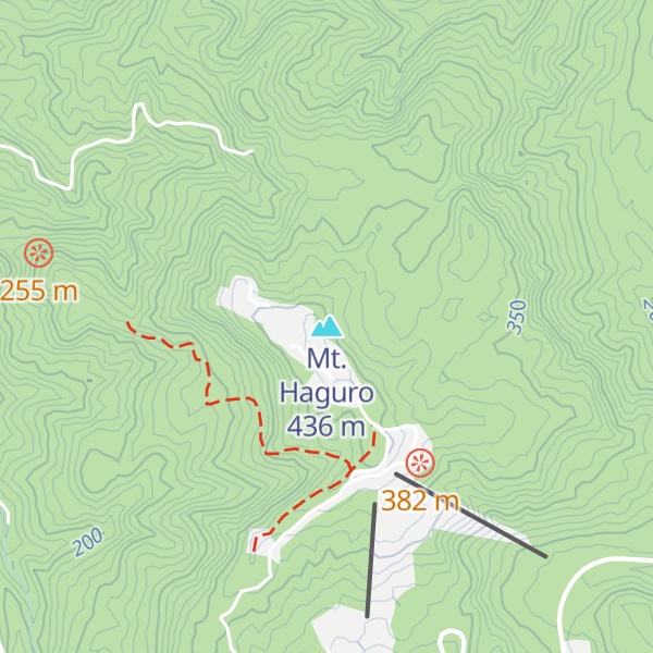 Map of Mt. Haguro