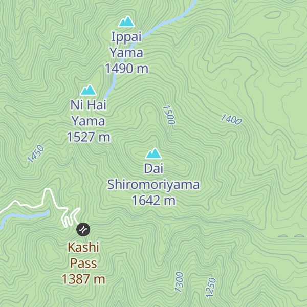 Map of Dai Shiromoriyama