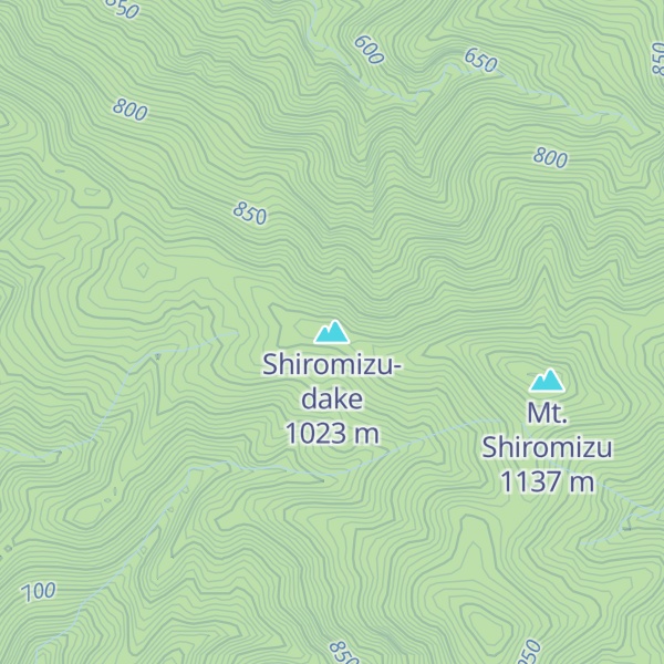 Map of Shiromizu-dake