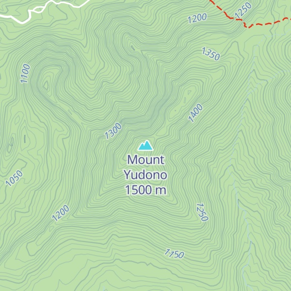 Map of Mount Yudono