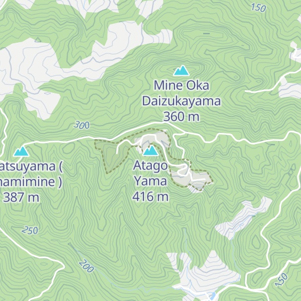 Map of Atago Yama