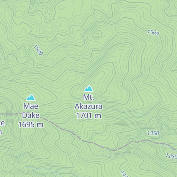 Map of Mt. Akazura