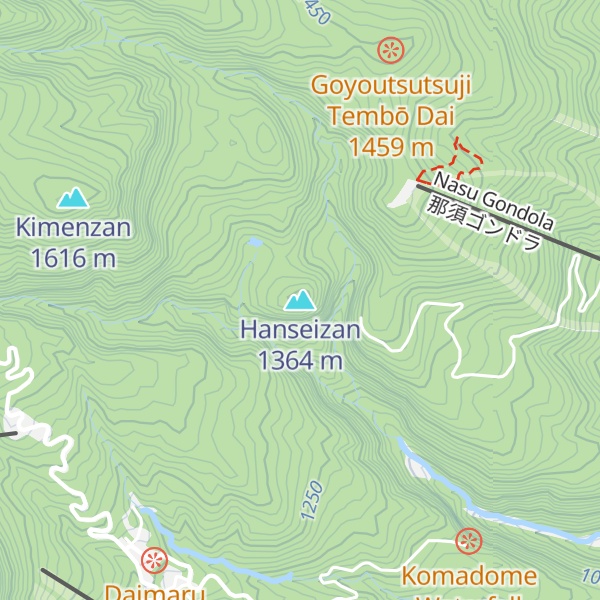 Map of Hanseizan