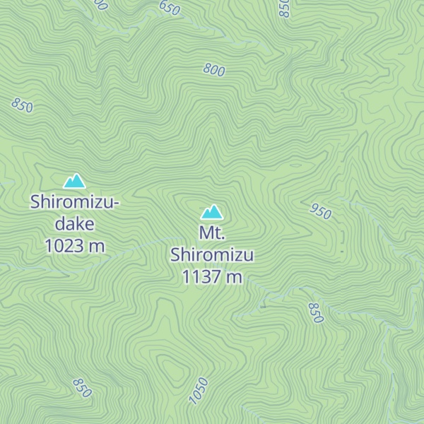 Map of Mt. Shiromizu