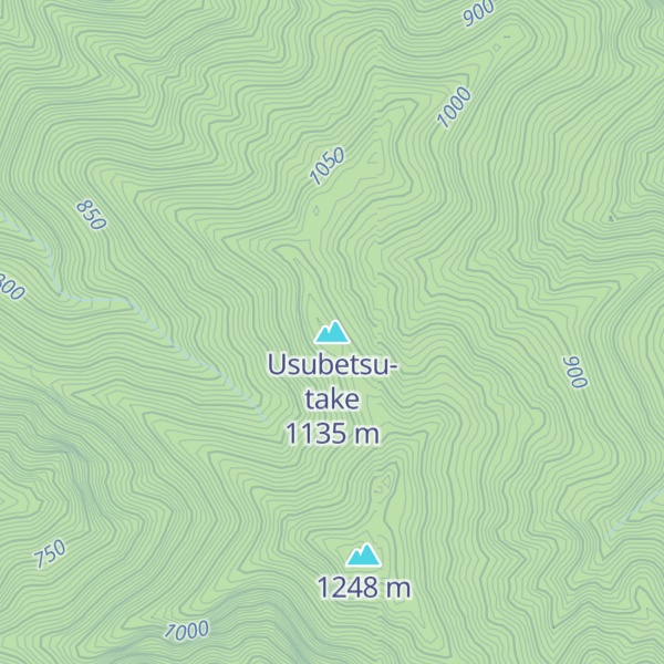 Map of Usubetsu-take