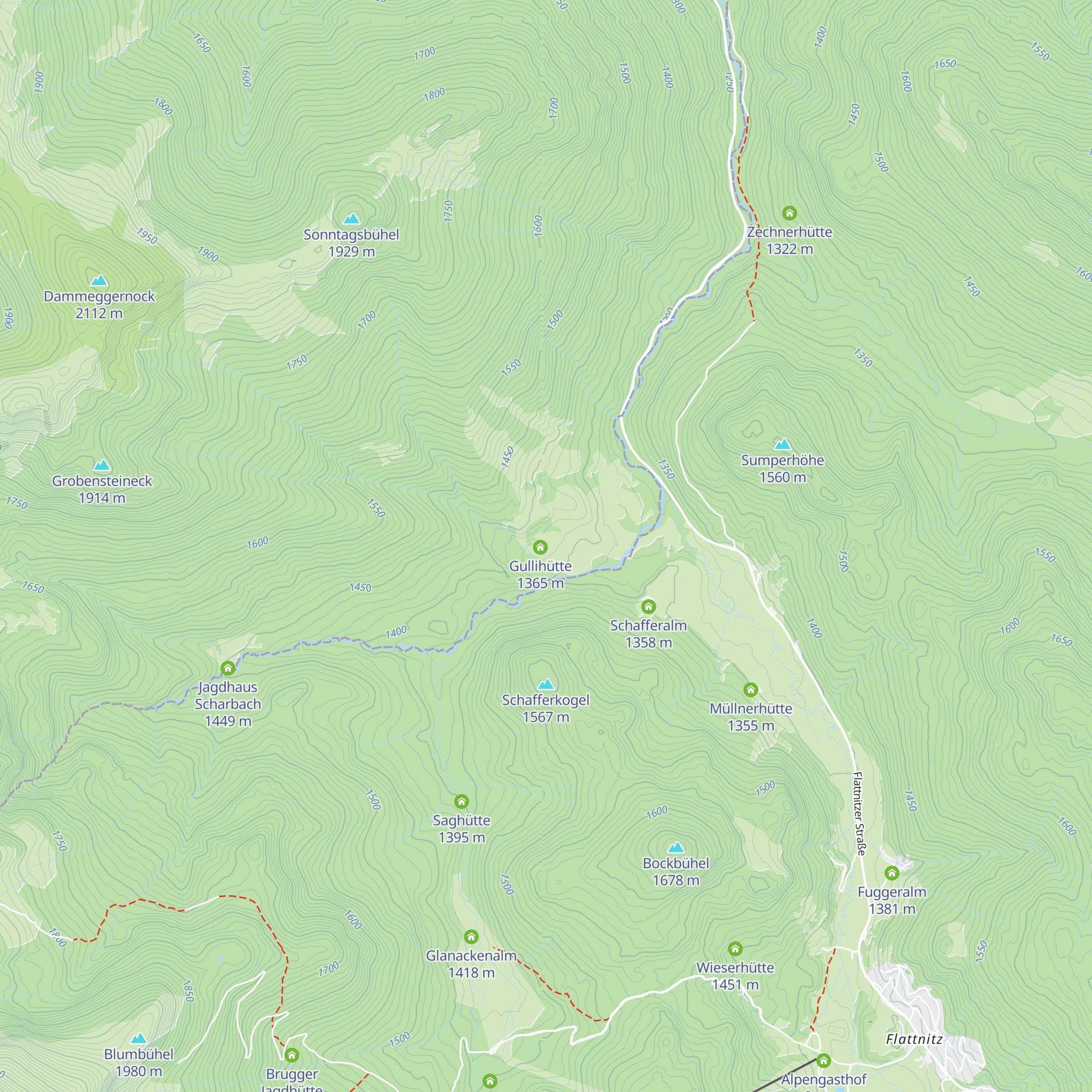 Gullialm map