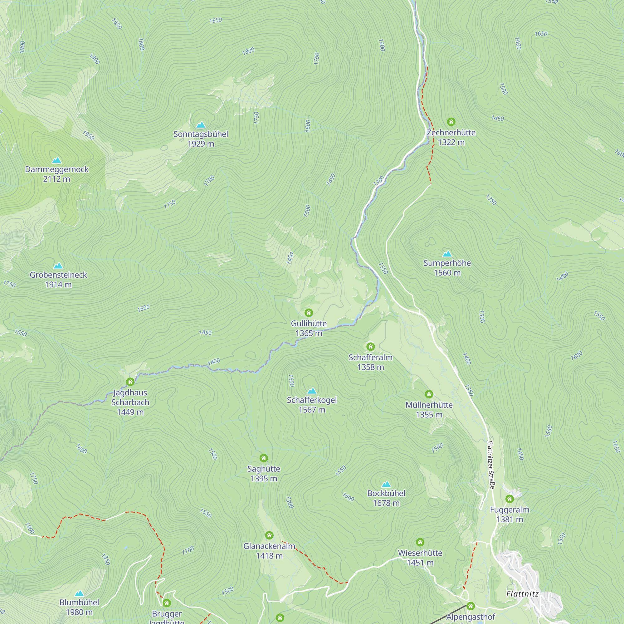 Gullialm map