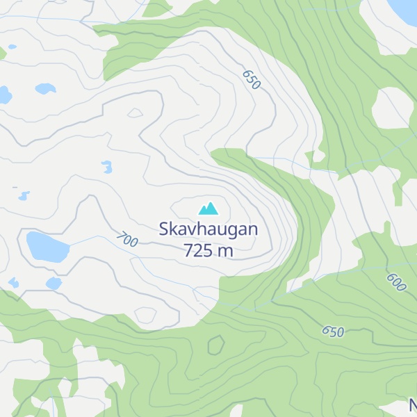 Map of Skavhaugan