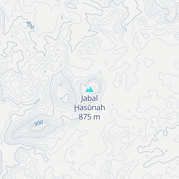 Map of Jabal Ḩasūnah