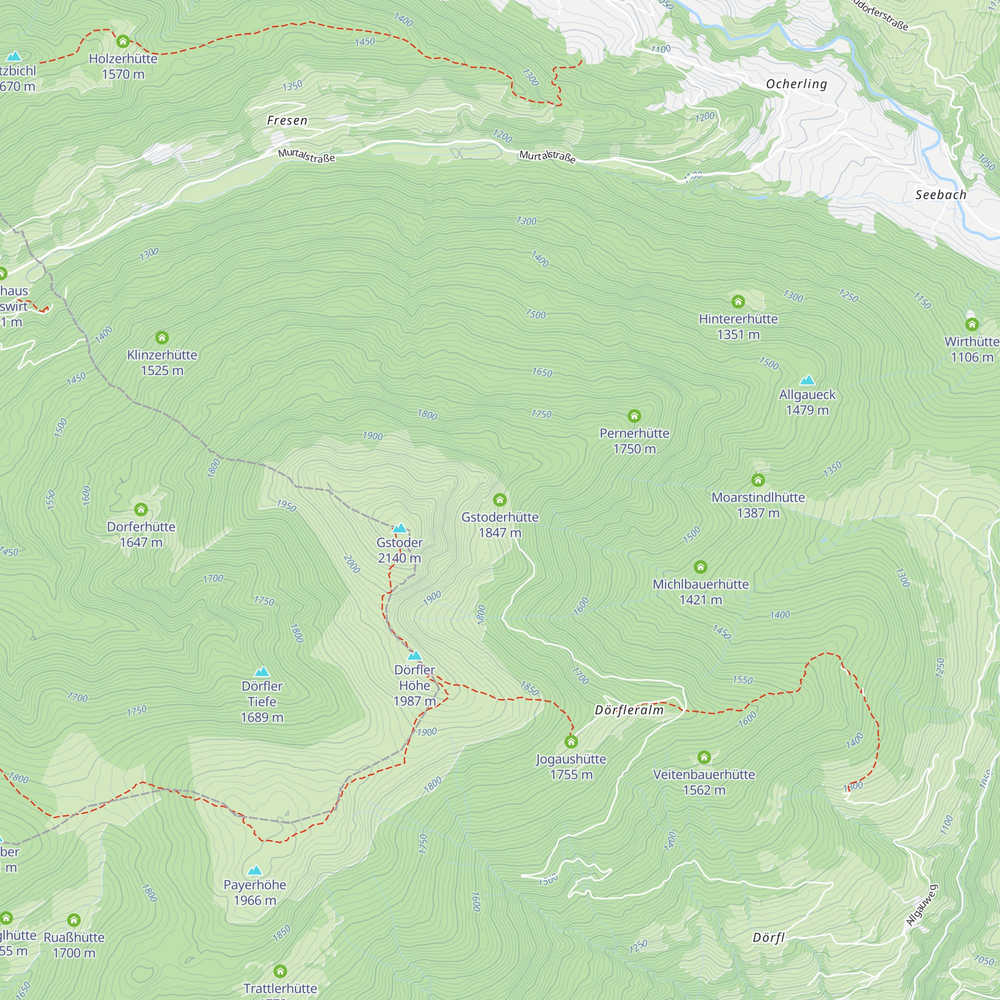 Gstoderhütte map