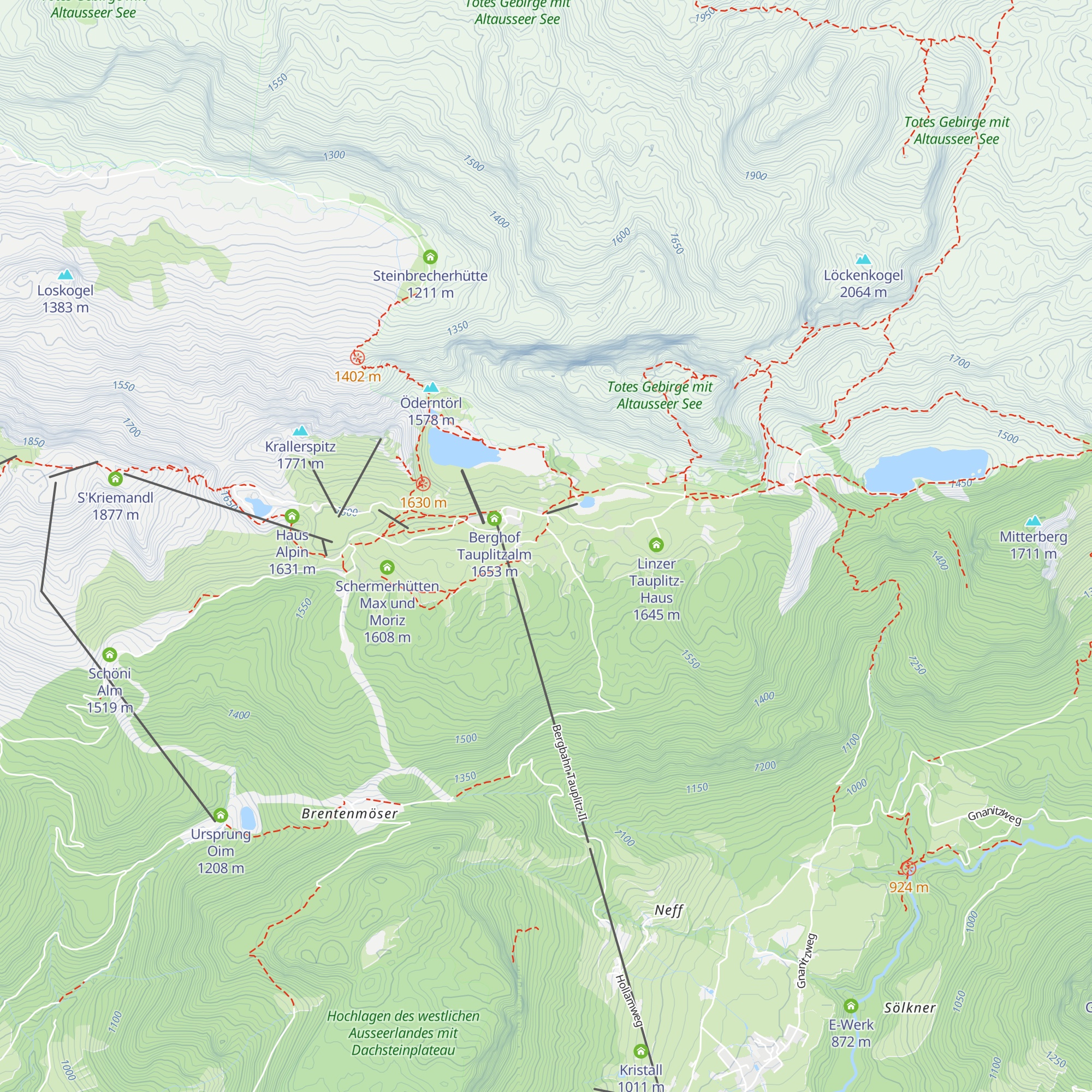 Petzhütte map