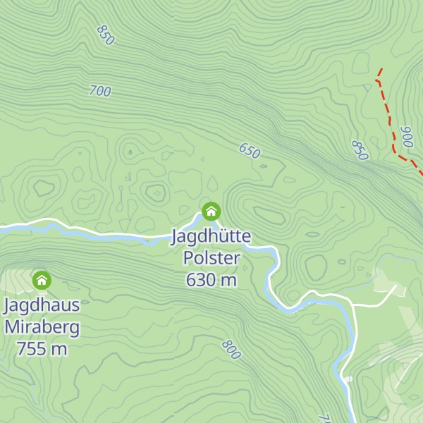 Map of Jagdhütte Polster