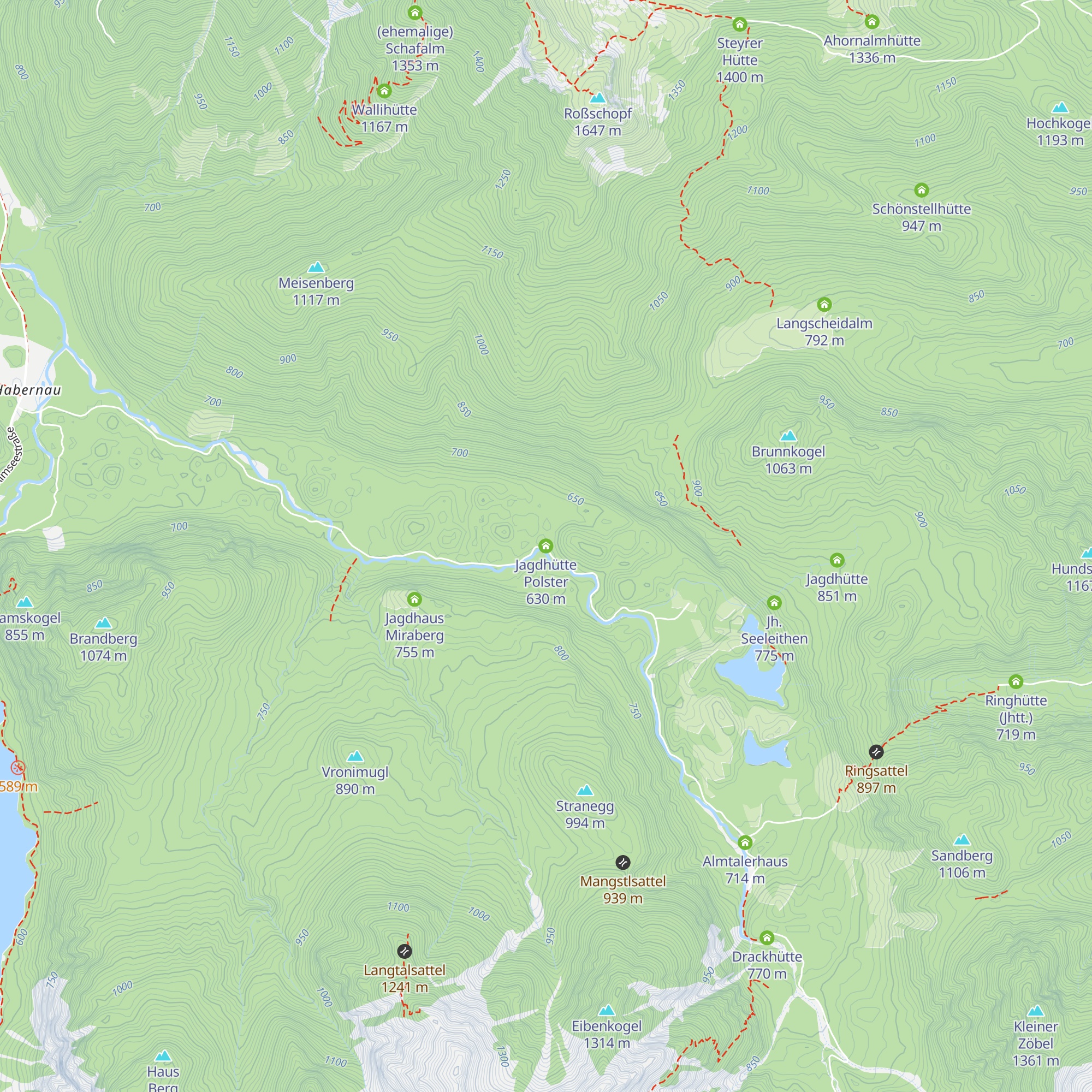 Jagdhütte Polster map