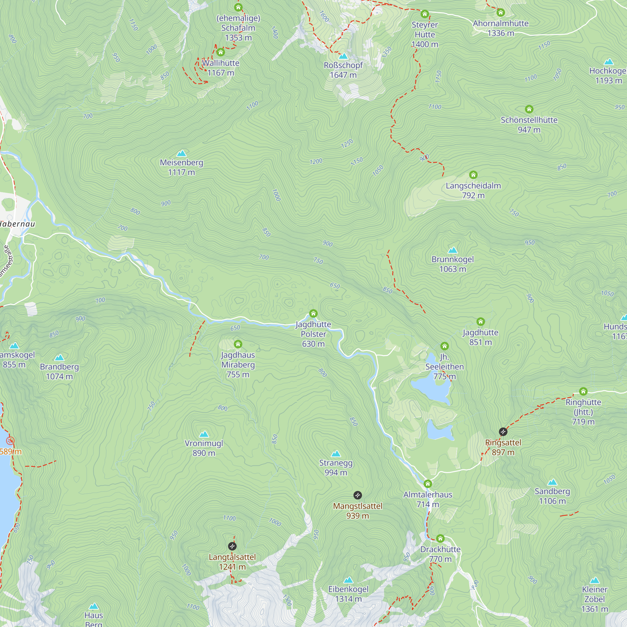 Jagdhütte Polster map