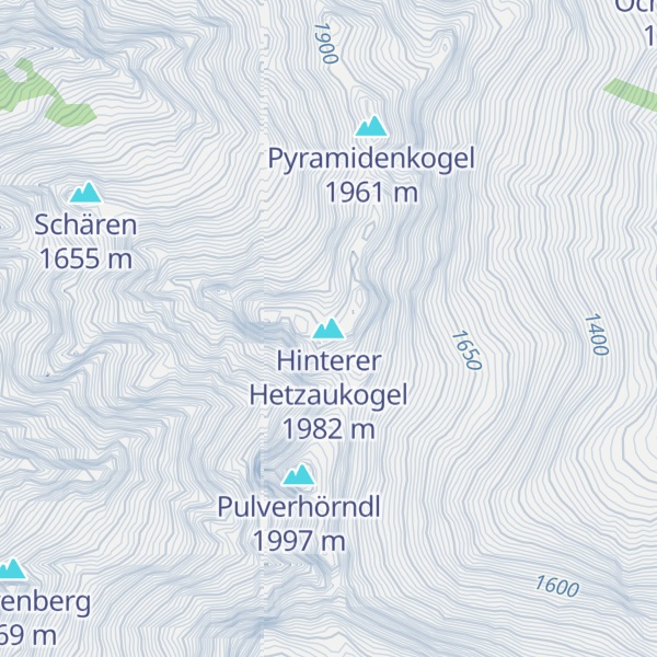 Map of Hinterer Hetzaukogel