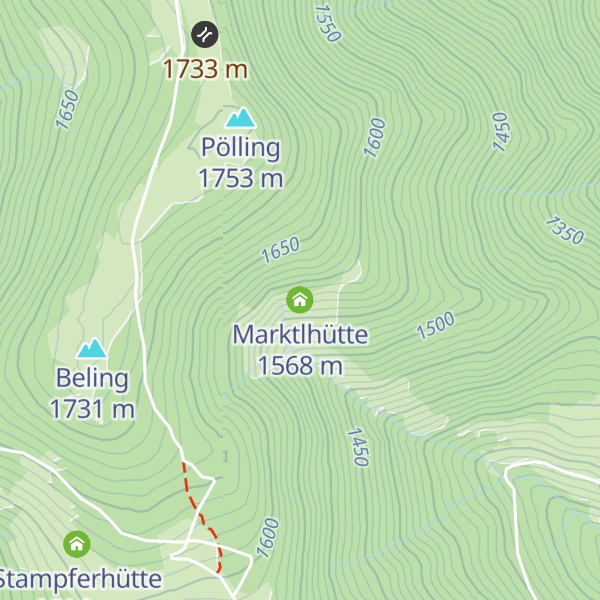 Map of Marktlhütte