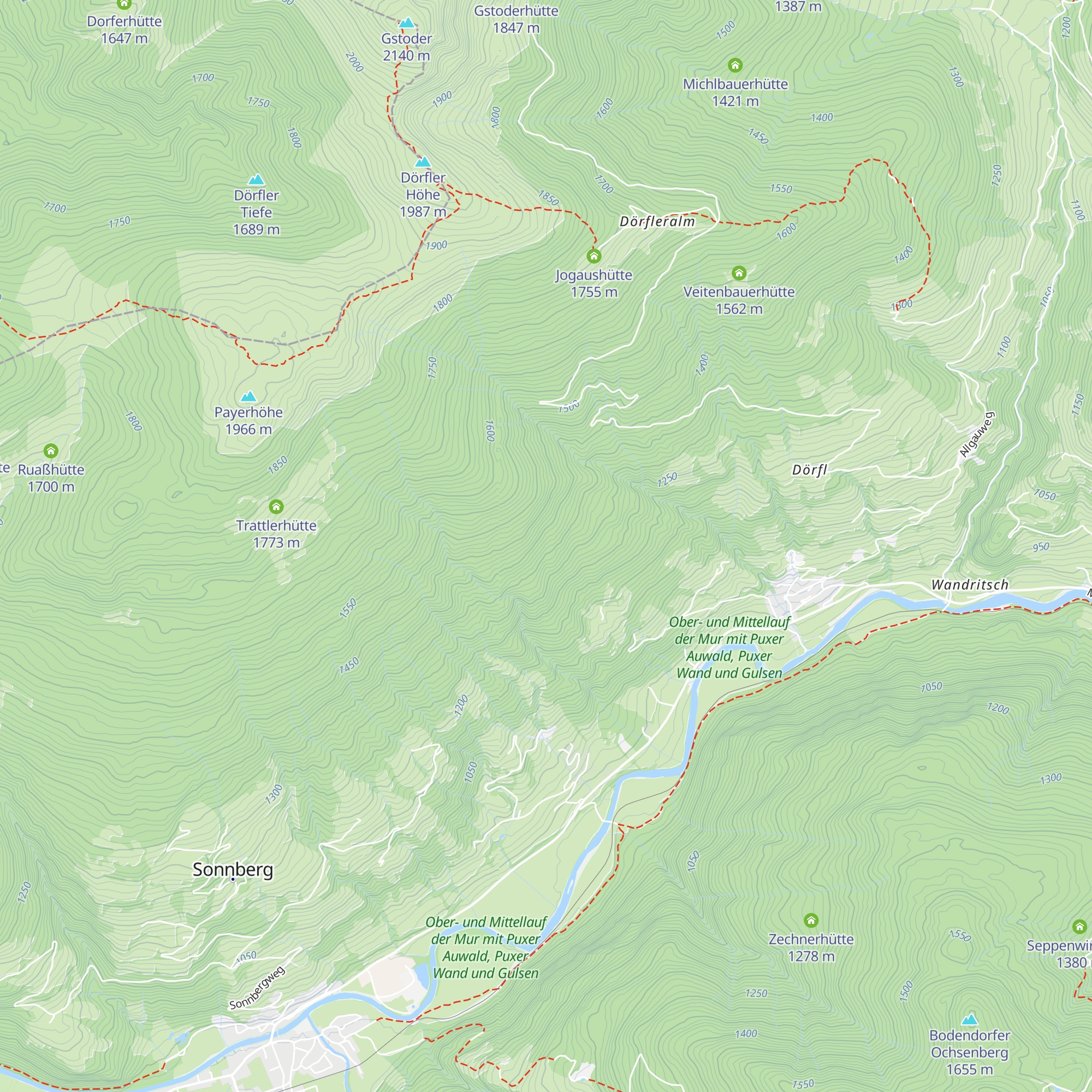 Mauserhütte map