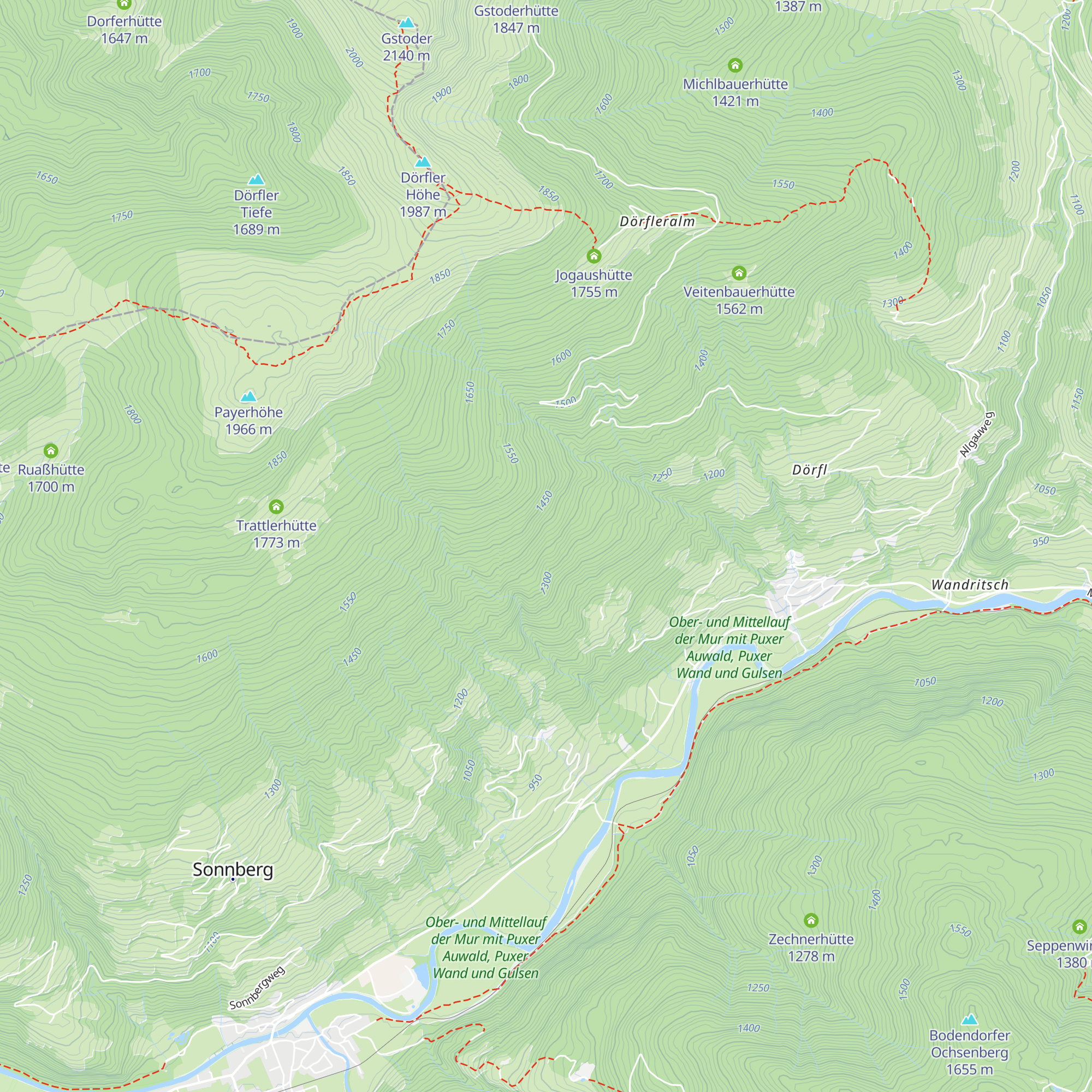 Mauserhütte map