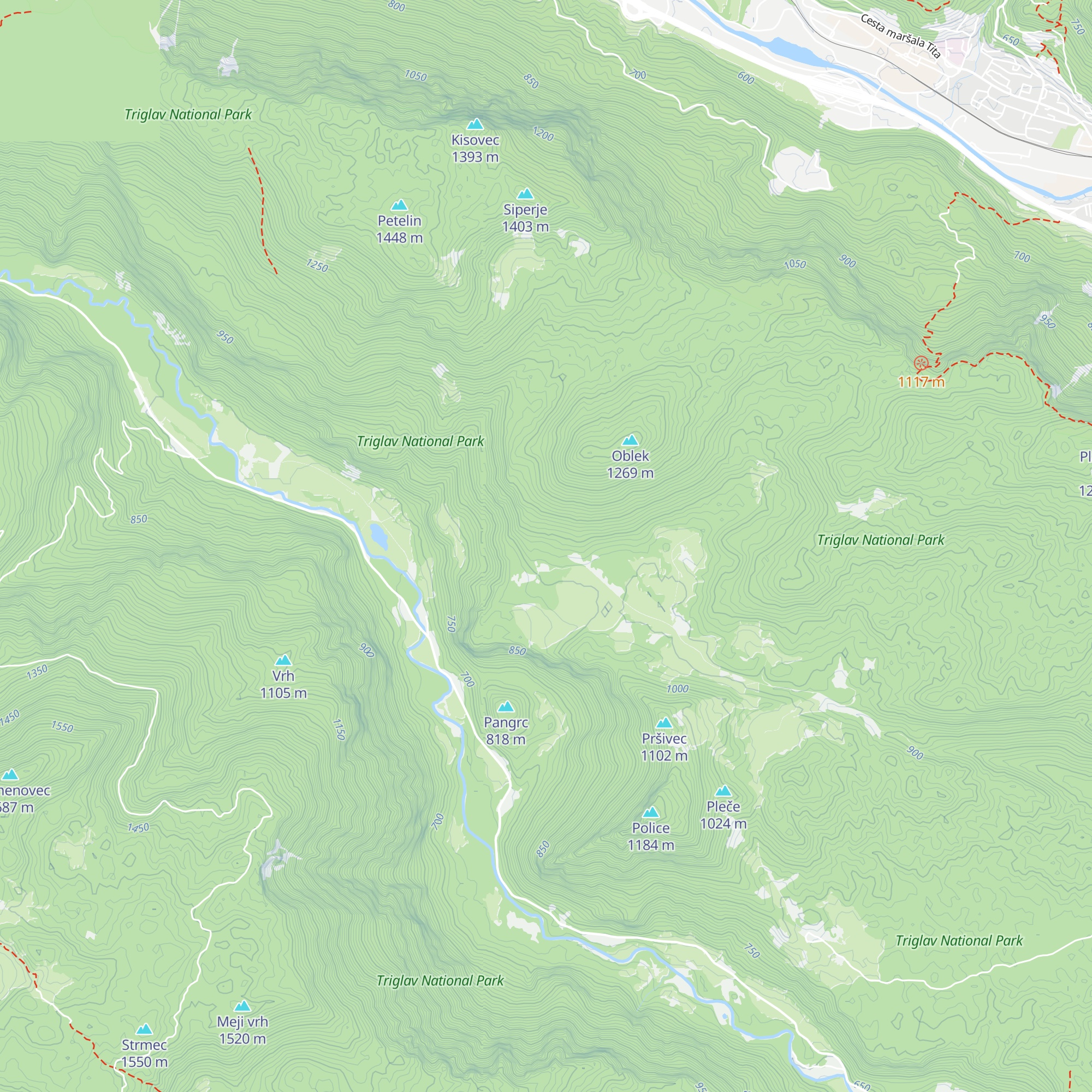 Lovska koča map