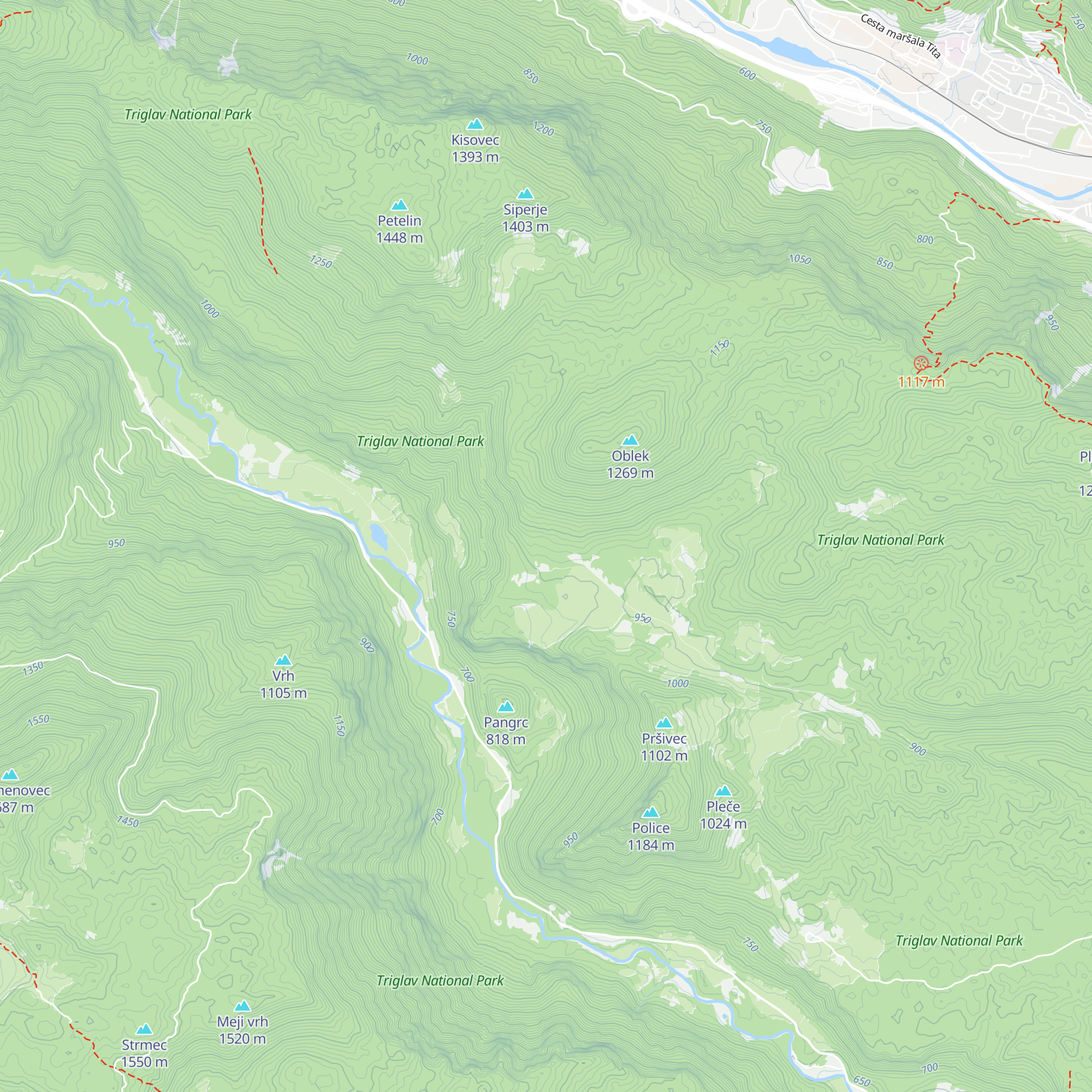 Lovska koča map