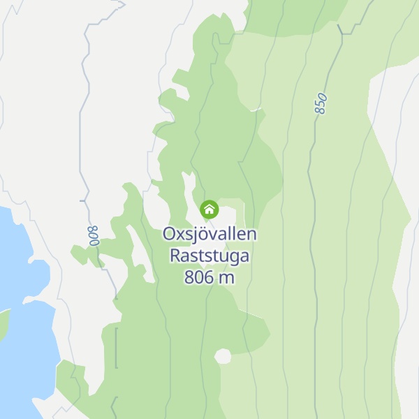 Map of Oxsjövallen Raststuga