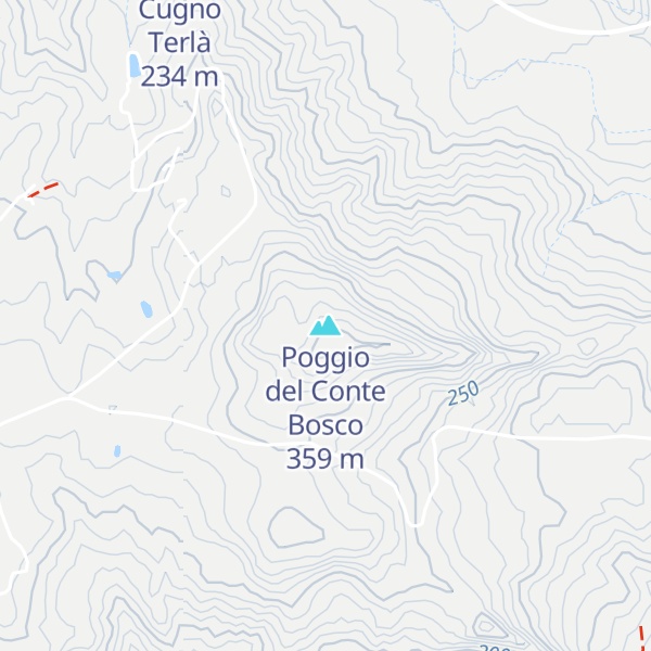 Map of Poggio del Conte Bosco