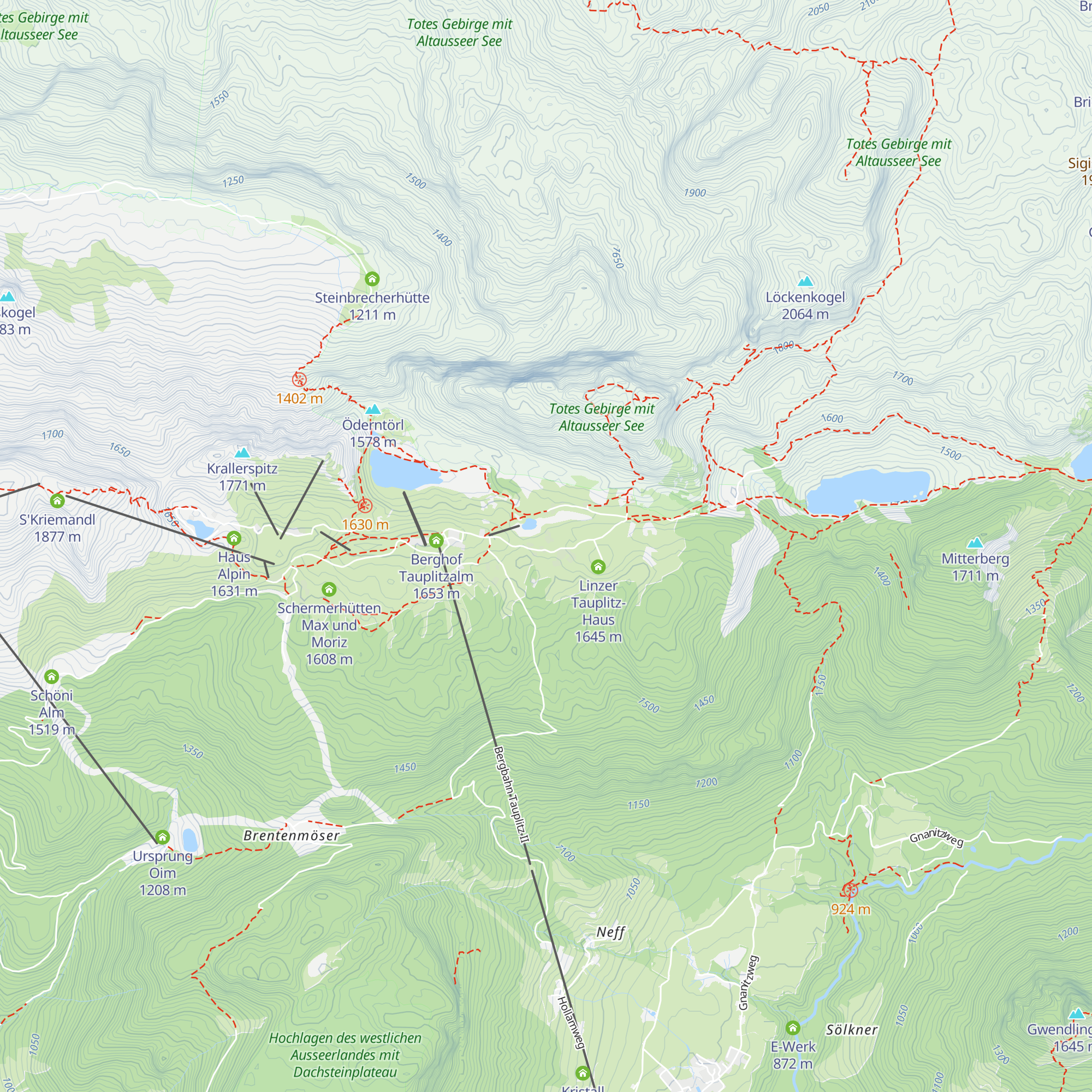 Tauplitzalm map