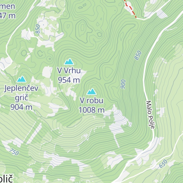 Map of V robu