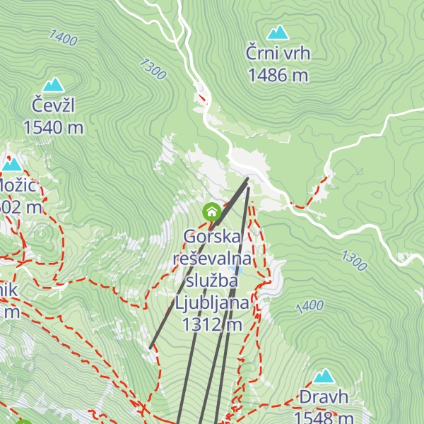 Map of Gorska reševalna služba Ljubljana