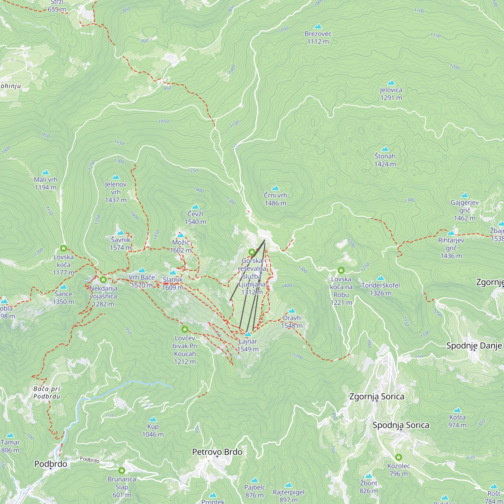 Gorska reševalna služba Ljubljana map